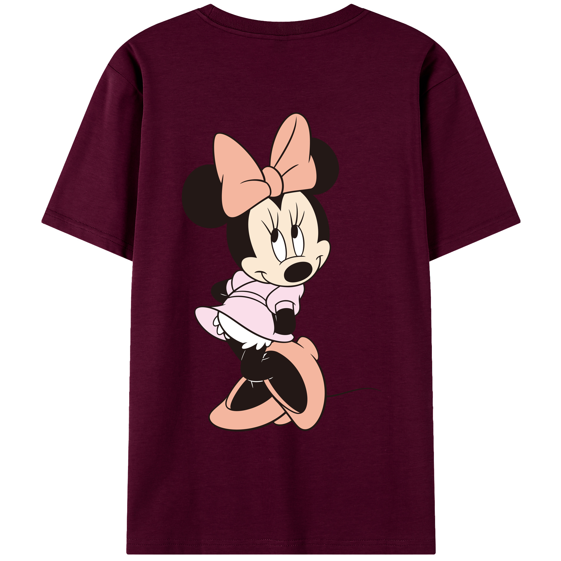 （画像用） ミッキーマウス Mickey Mouse レディース半袖Tシャツ(バックプリント)